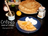 Crêpes miel et citron