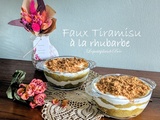 Faux tiramisu à la rhubarbe