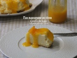 Flan mascarpone au citron et coulis de kaki