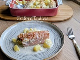 Gratin d'endives à la mortadelle de Bologne