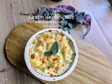 Gratin de chou rave à la scarmoza fumée
