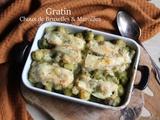 Gratin de choux de Bruxelles au Maroilles