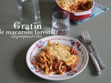 Gratin de macaroni forestier
