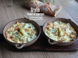 Gratin de poulet et d'asperges (recette anti-gaspi)