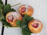 Mini muffins aux fraises et à la liqueur de fleurs de sureau