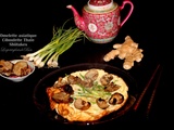 Omelette asiatique à la ciboulette thaïe et aux shiitakes