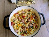 Orecchiette à la saucisse italienne et aux poivrons