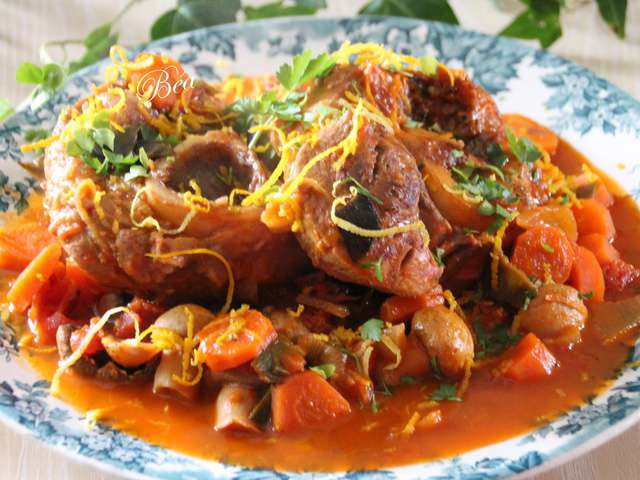 Recettes d'Osso Bucco et Orange