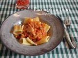 Paccheri au thon, une recette de placard