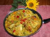 Paella aux ribs et ailes de poulet - balade espagnole à ronda