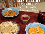 Palak paratha, curry d'aubergines et curry de carottes - balade indienne