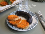 Patate douce rôtie au four pour accompagner un bon boudin noir