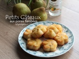 Petits gâteaux aux poires flambées