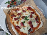 Pizza aux 3 fromages et aux figues