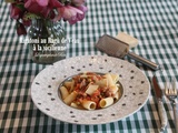 Rigatoni au ragù de veau à la sicilienne