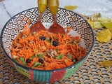 Salade de carottes râpées aux fruits séchés