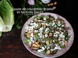 Salade de courgettes grillées et haricots blancs