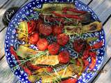 Salade de légumes rôtis au romarin - Paysages du nord