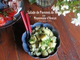 Salade de pommes de terre à la mayonnaise d'avocat