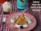 Samoussas banane-choco et chantilly au rhum martiniquais - Tea Time Challenge #2