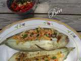 Soles aux crevettes et citron confit, quinoa sauce crudaïola- Balade bretonne, Josselin
