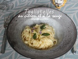 Tagliatelles au citron et à la sauge