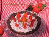Tarte chocolat-fraises