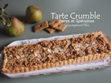 Tarte crumble poires et spéculoos