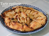 Tarte rustique aux poires et à la vergeoise