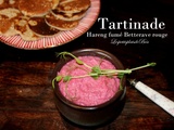 Tartinade hareng fumé et betterave rouge