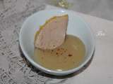 Velouté de persil tubéreux et foie gras (version mise en bouche)