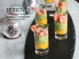 Verrines mangue, avocat et queues d'écrevisses