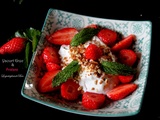 Yaourt grec et fraises
