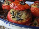 Yemista : tomates farcies au riz et aux feuilles de vigne comme à Athènes