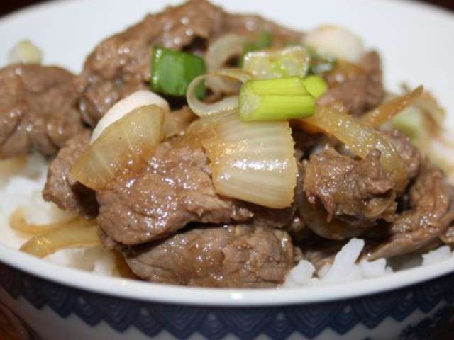 Recettes de Boeuf aux oignons