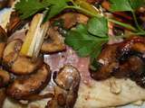 Filets de Bar pochés au bouillon saveurs d’Asie et sa poêlée de champignons