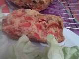 Cake poivrons-lardons