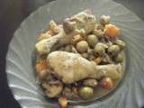 Poulet olives - champignons