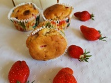 Muffins fraises / chocolat blanc