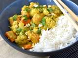 Curry de légumes {chou-fleur, carotte, patate douce}