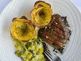 Steak de Portobello et ses accompagnements {Saint-Valentin}