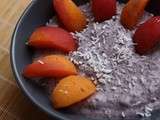 Porridge cru de sarrasin, myrtille & abricot