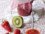 Confiture fraise et kiwi