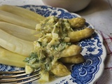 Asperges blanches des Landes sauce gribiche