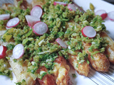 Asperges des Landes Rôties au beurre & Gremolata de Fanes de Radis