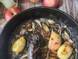 ️ Boudin noir mijoté aux pommes & oignons, déglacé au cidre doux