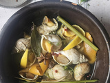 Bulots au bouillon d’épices et agrumes & mayonnaise safranée à l’huile de fenouil sauvage