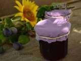 Confiture de prunes violette a la menthe