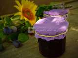 Confiture de prunes violettes et menthe