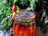 Conserves de carottes au naturel
